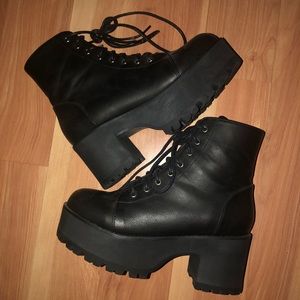 Current Mood Lace Up Booties